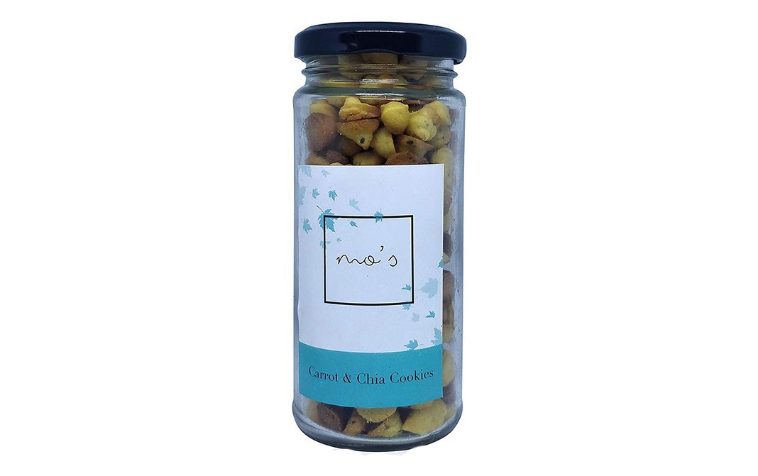 Mo's Carrot & Chia Cookies    Glass Jar  100 grams